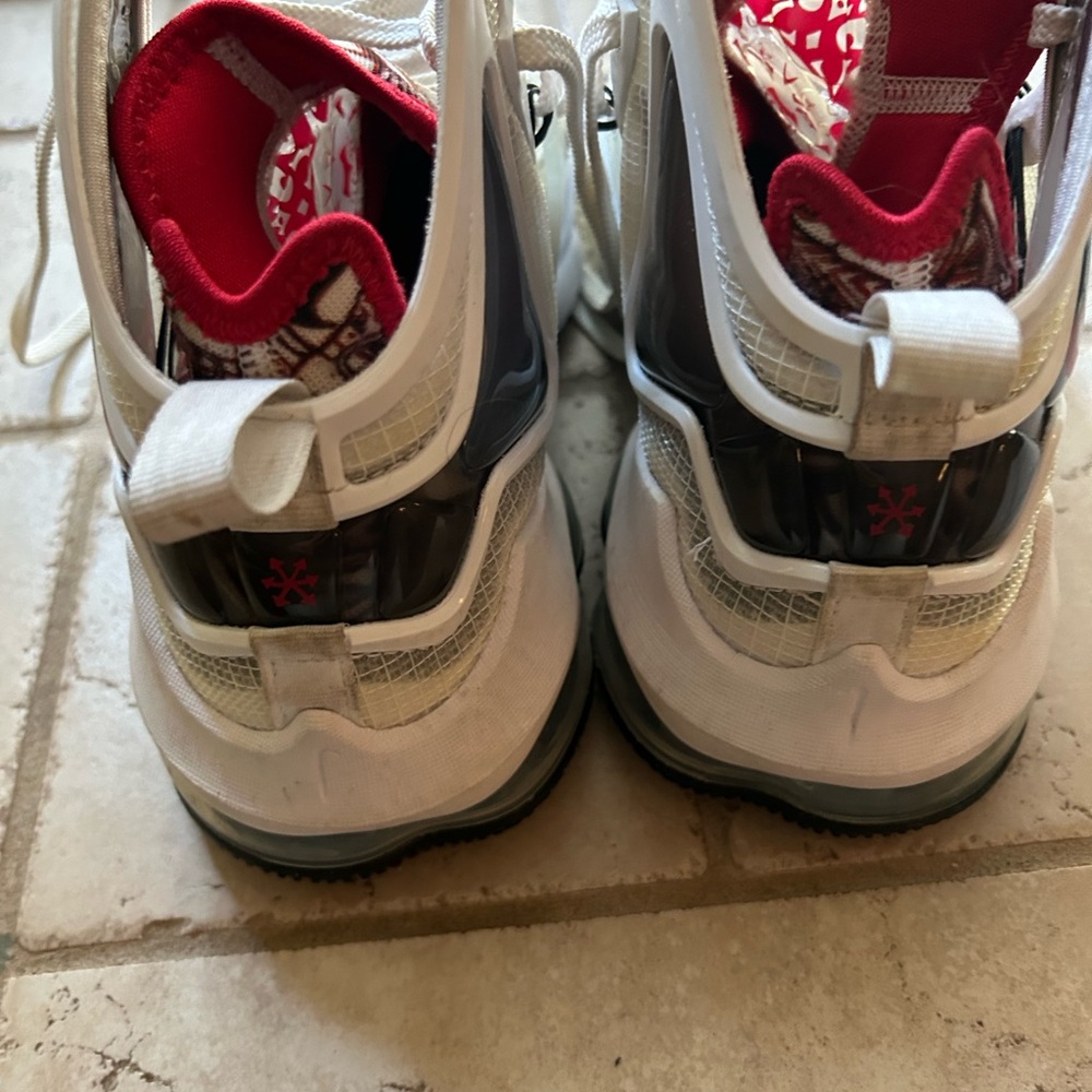 Nike Kids' White and Red Sneakers